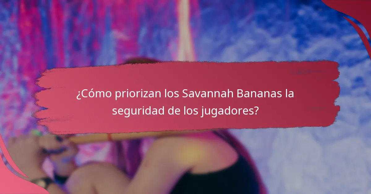 ¿Qué protocolos de salud están en vigor para los Savannah Bananas?