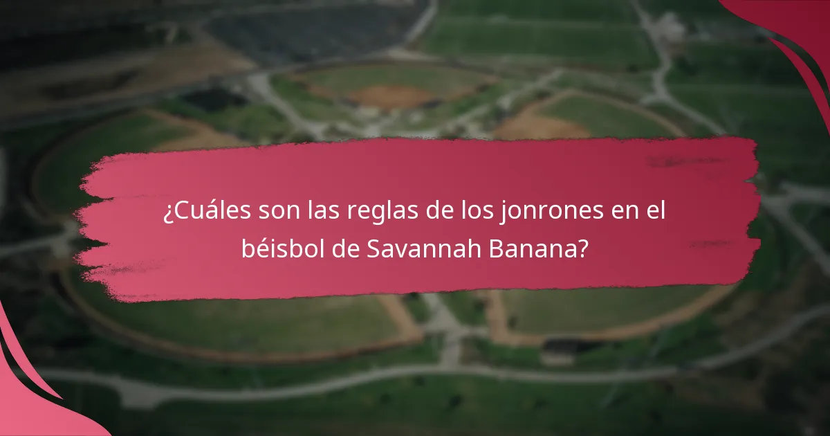 ¿Cuáles son las principales diferencias entre el béisbol de Savannah Banana y el béisbol tradicional?